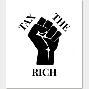 Progressive Tax The Rich 4 Liberal Protest Vote Posters and Art